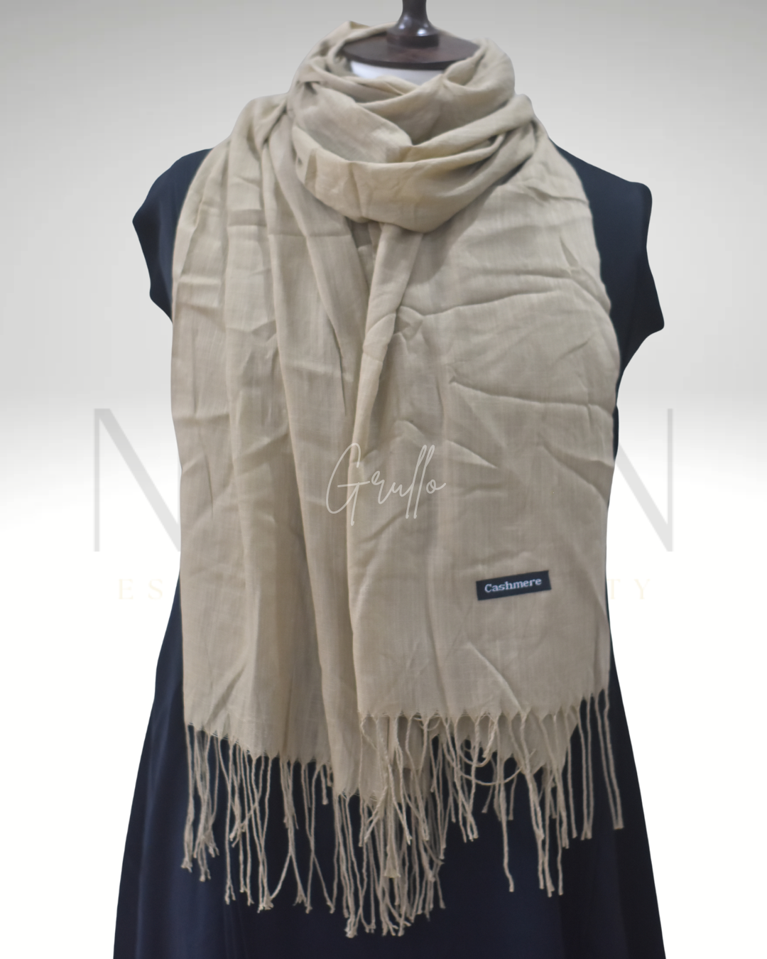 CASHMERE SLUB LAWN HIJAB- GRULLO