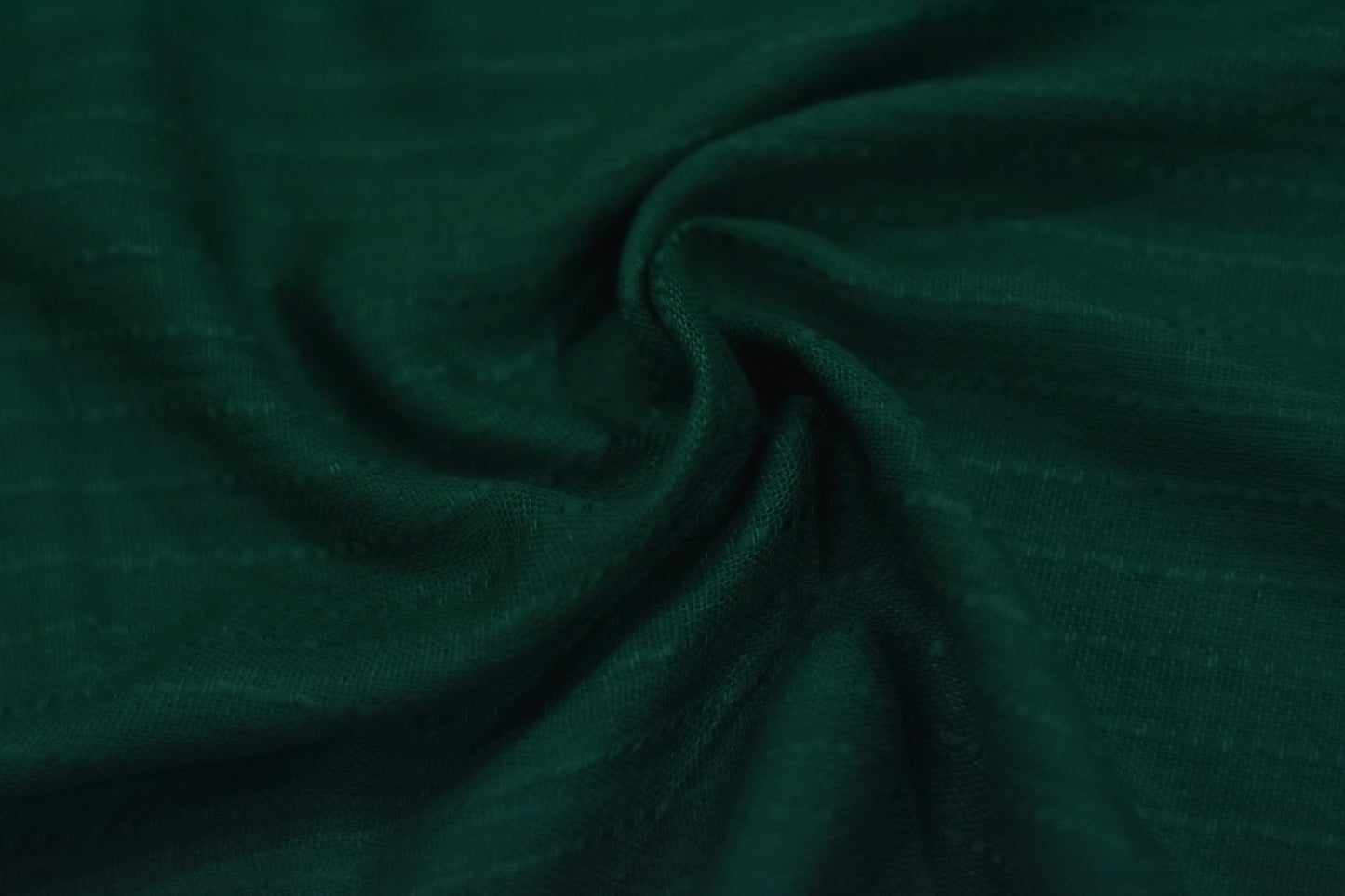 STRIPED SLUB LAWN SHAWL- DARK GREEN