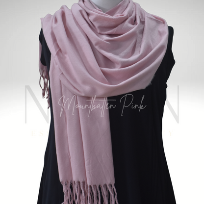 PREMIUM WOOL STOLE- MOUNTBATTEN PINK