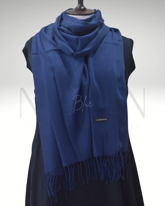CASHMERE SLUB LAWN HIJAB- BLUE