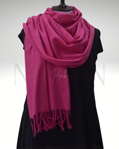 PREMIUM WOOL STOLE- PINK