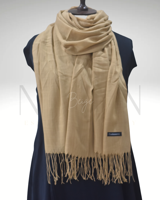 CASHMERE SLUB LAWN HIJAB- BEIGE