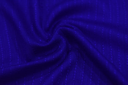 STRIPED SLUB LAWN SHAWL- BLUE