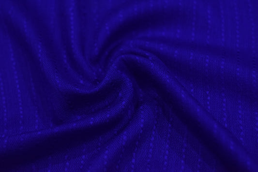 STRIPED SLUB LAWN SHAWL- BLUE