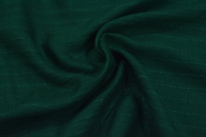 STRIPED SLUB LAWN SHAWL- DARK GREEN